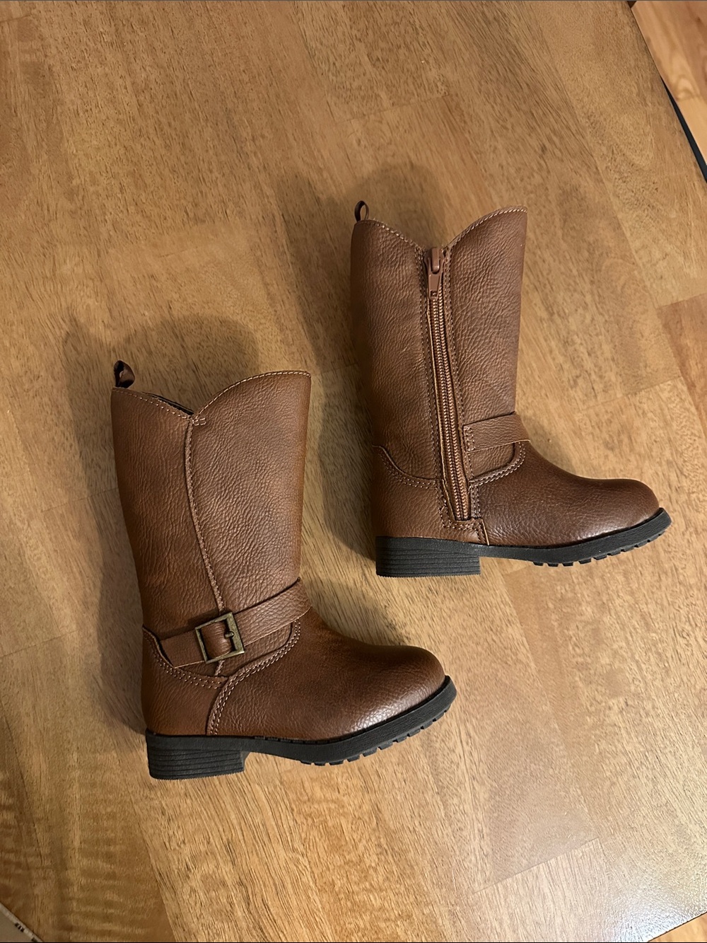 Oshkosh Brown Baby/Toddler Mid-Calf Buckle Boots Size 6M